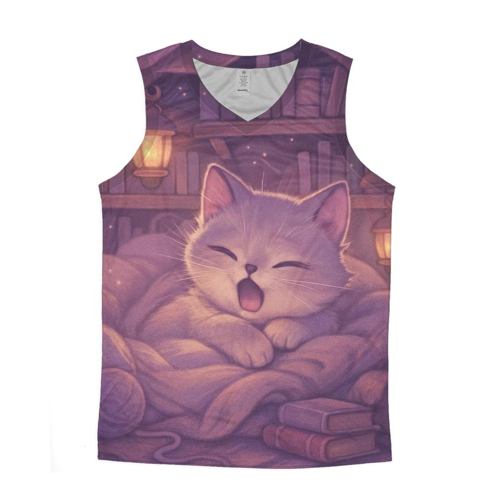 Lavender Library Blanket Purrs custom tank tops