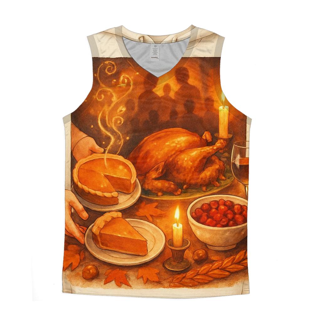 Candlelit Pie Steam Constellations designer workout tanks