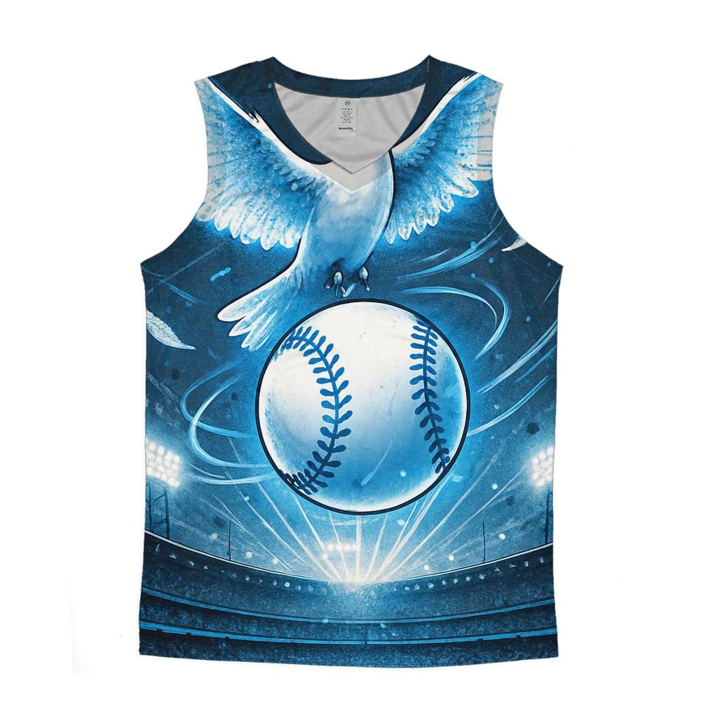 Sky Guardian Dove Over Stadium Lights designer workout tanks