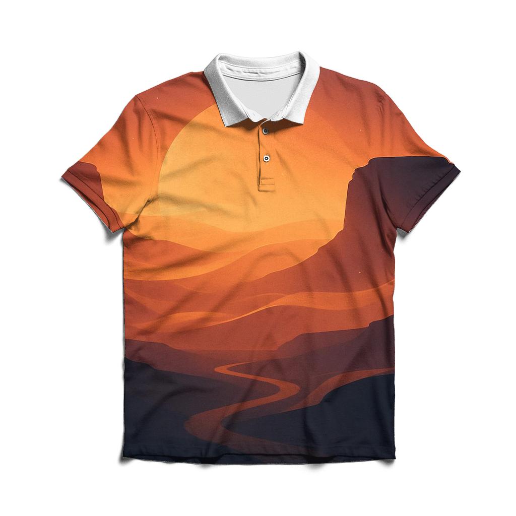 Canyon Glasswind Sunset casual sports polo shirts