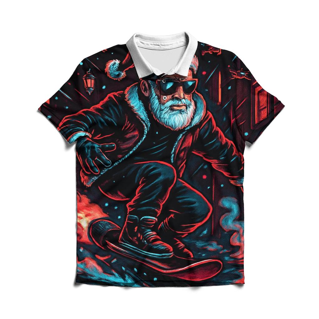 Neon Alley Santa Rider designer slim fit polos