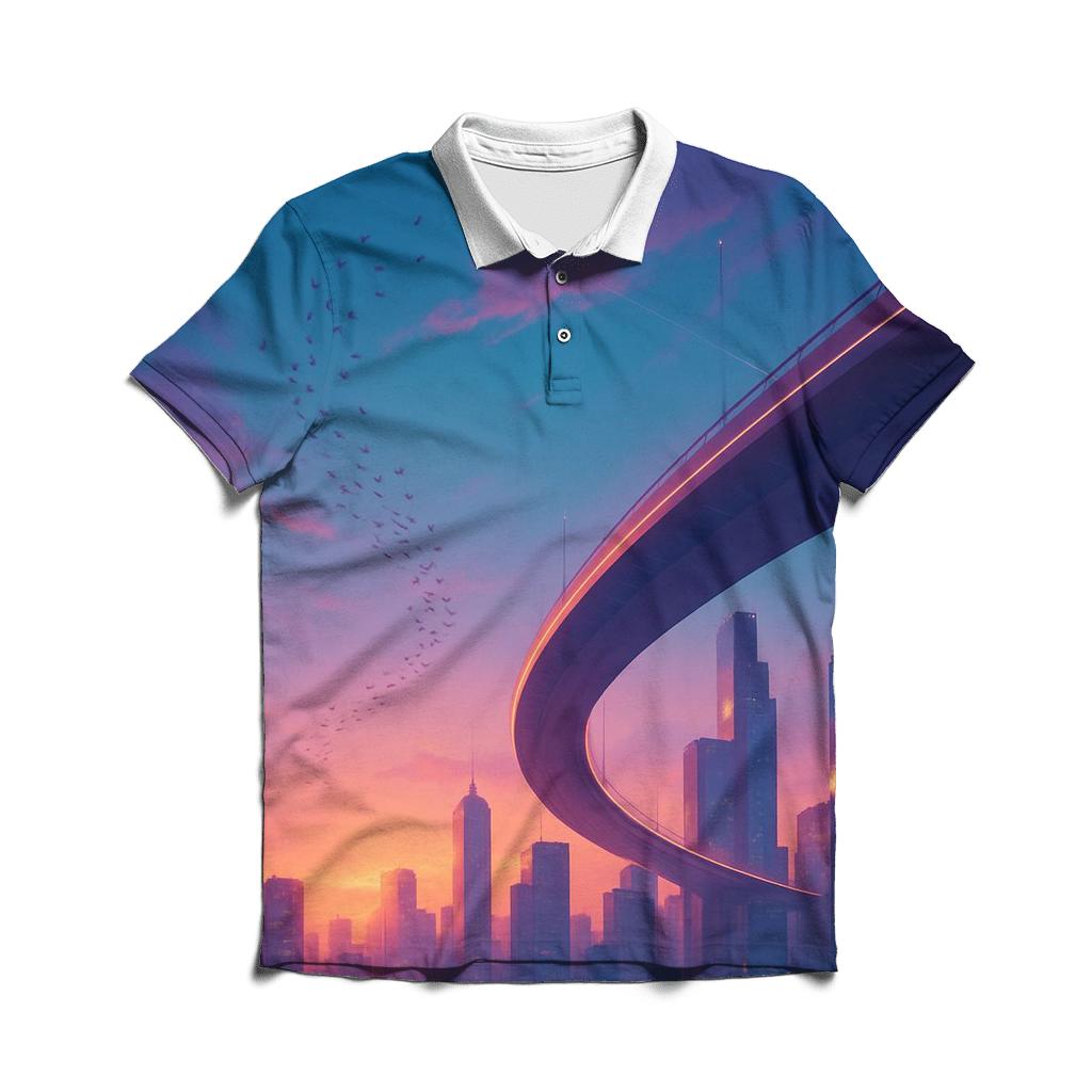 Skybridge Sundown Drift classic pique polos