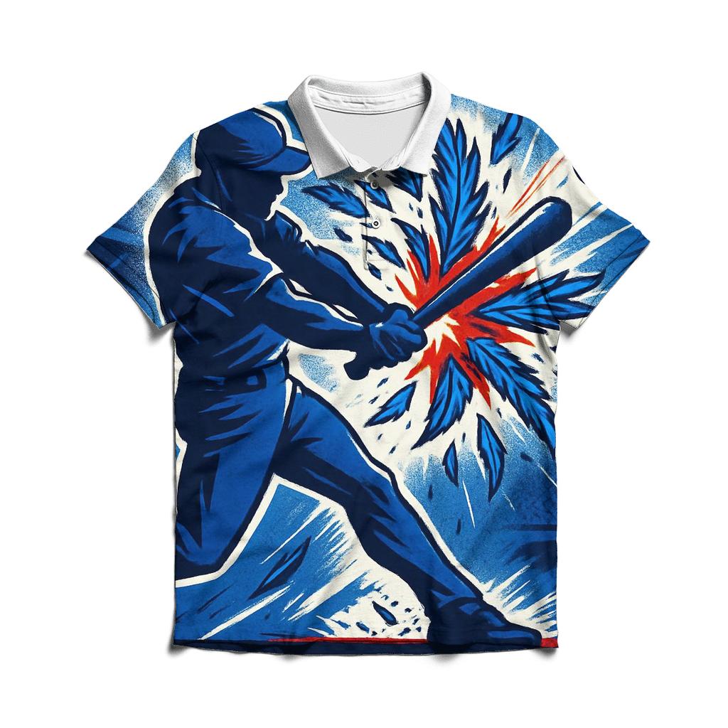 Featherstorm Swing With Blue Jays Power personalized polo shirts