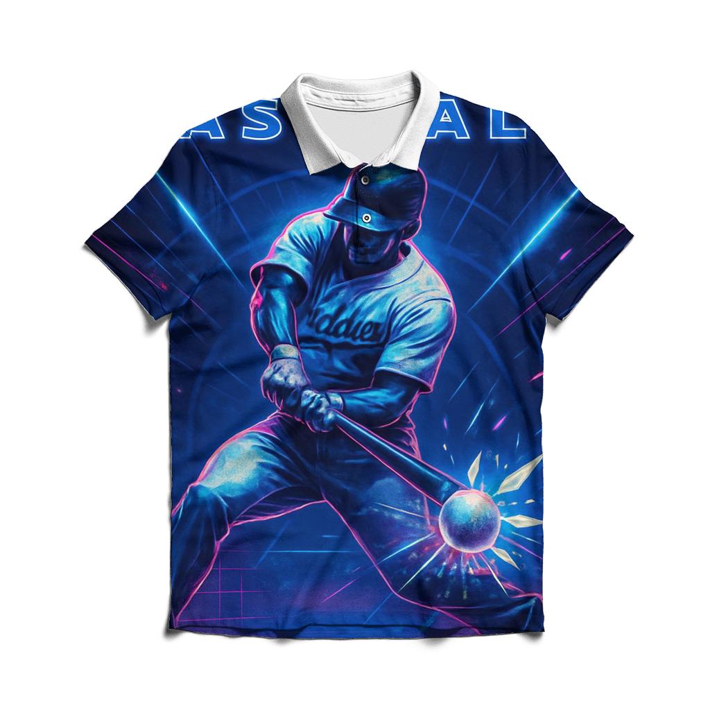 Neon Dugout Surge Batter Impact embroidered polo tops