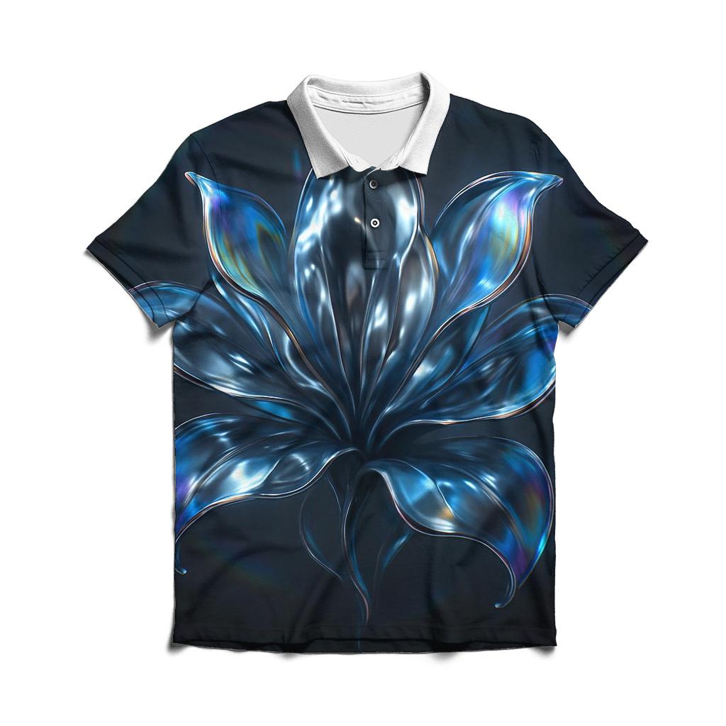 Chrome Petal Refraction casual sports polo shirts