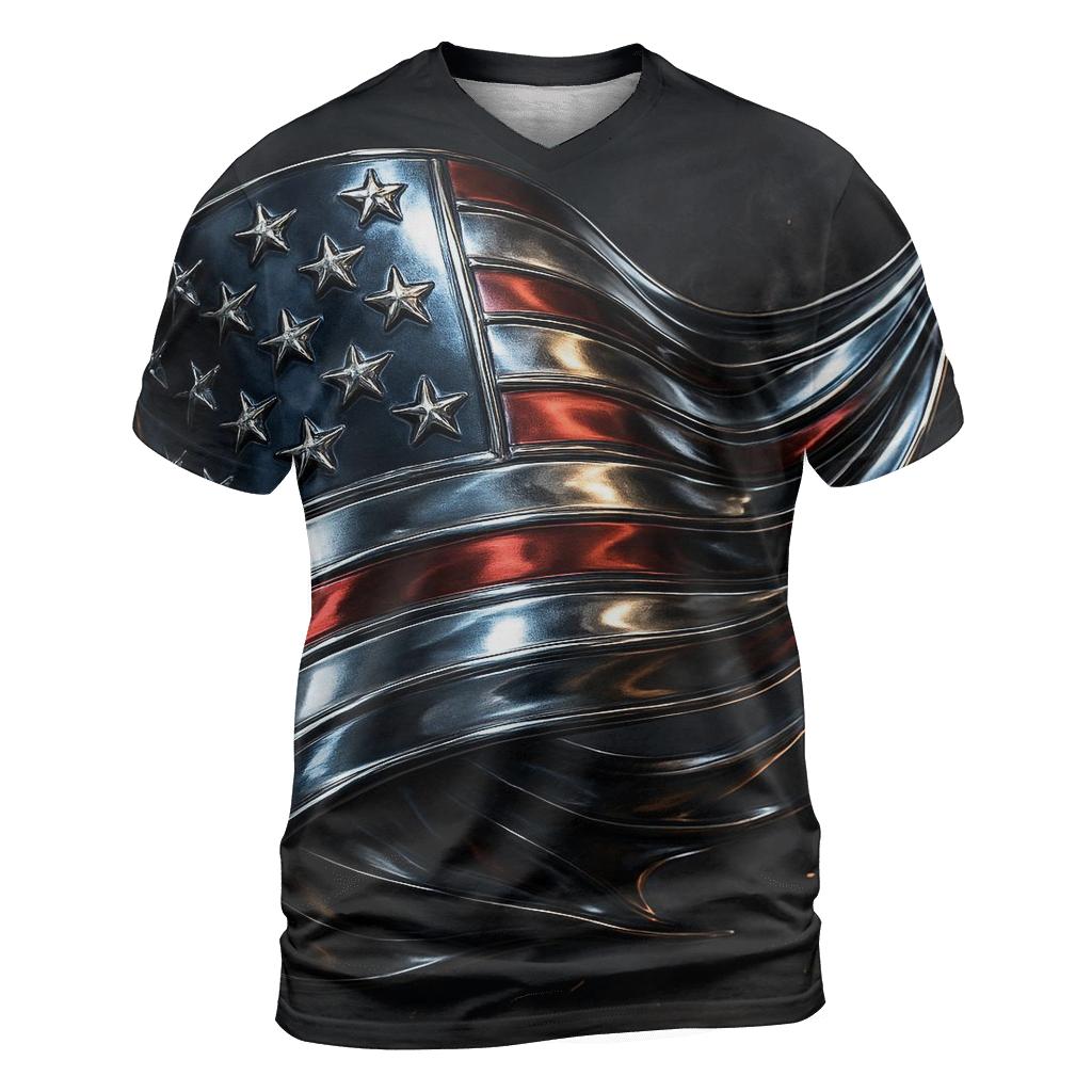 Chrome Fold Liberty Surge statement graphic shirts