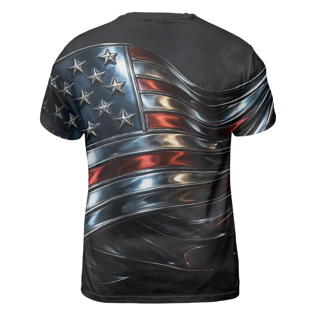 Chrome Fold Liberty Surge statement graphic shirts