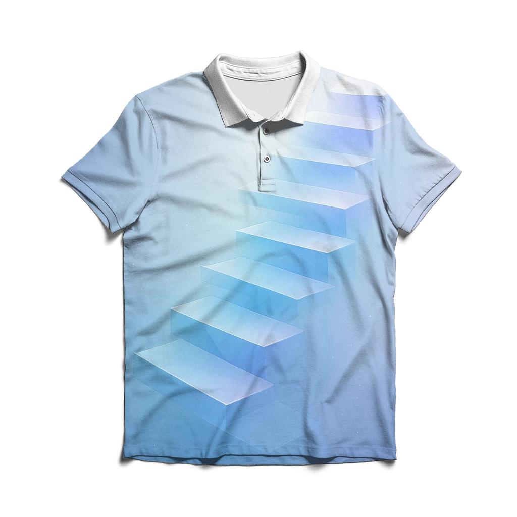 Prismatic Stairway Drift classic pique polos