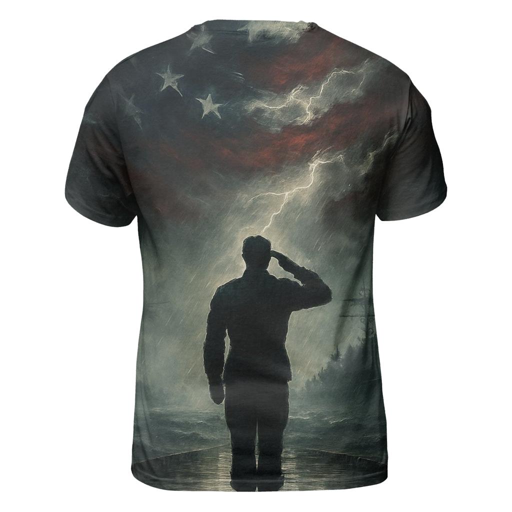 Harbor Vigil Under The Storm Flag creative print fashion shirts