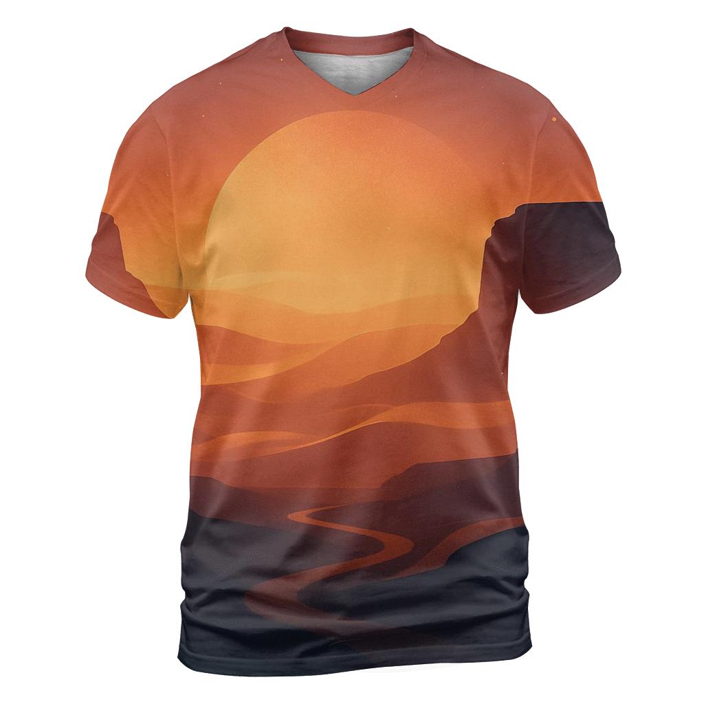 Canyon Glasswind Sunset unique graphic print tees