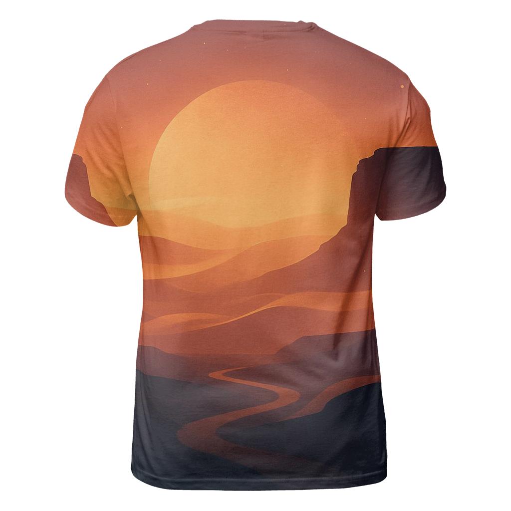 Canyon Glasswind Sunset unique graphic print tees