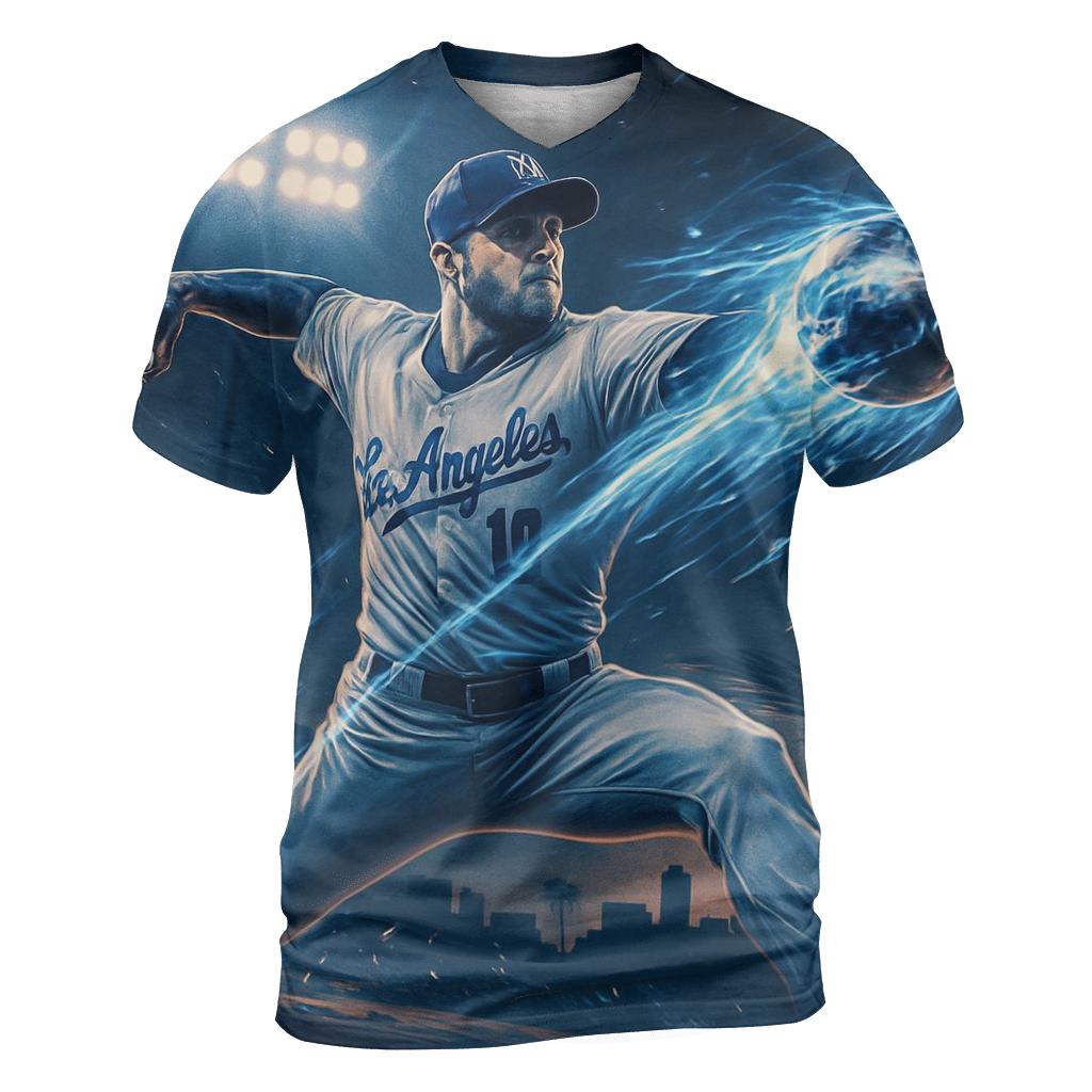 Chrome Comet Fastball Over Los Angeles unique graphic print tees