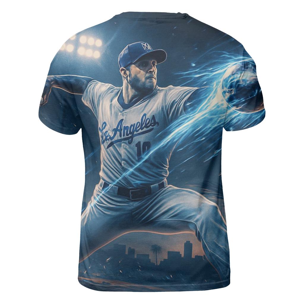 Chrome Comet Fastball Over Los Angeles unique graphic print tees