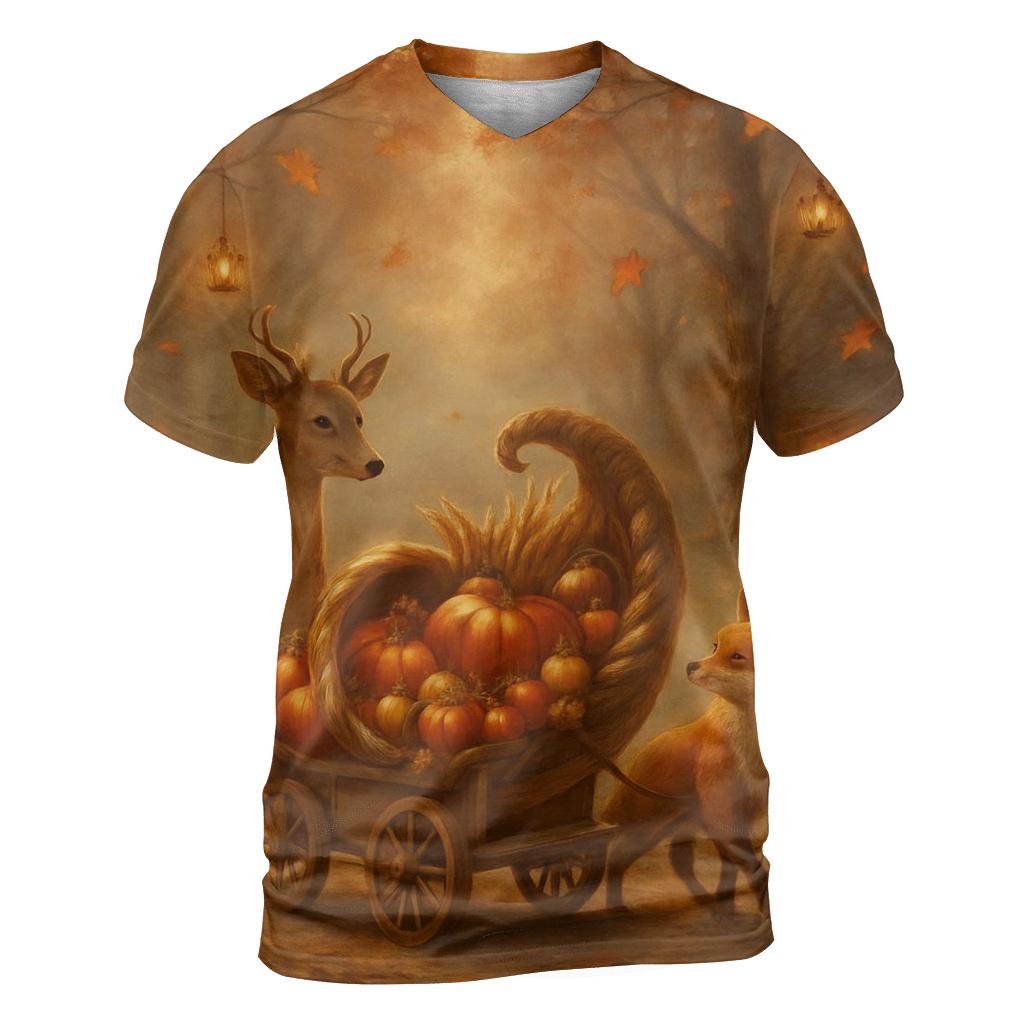 Moonlit Cornucopia Caravan unique graphic print tees
