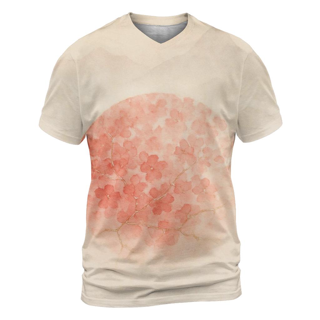 Kintsugi Sakura Flag Of Japan personalized full print shirts