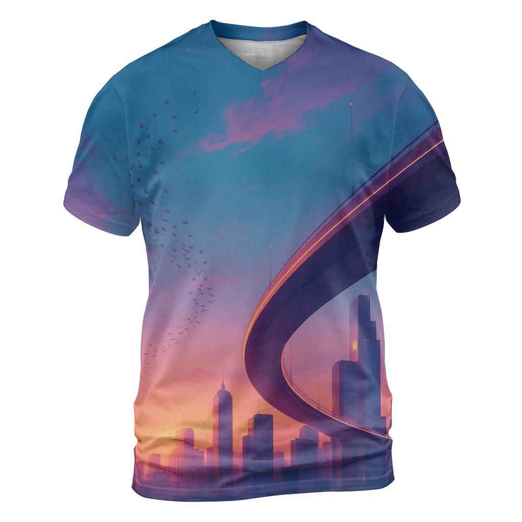 Skybridge Sundown Drift statement graphic shirts