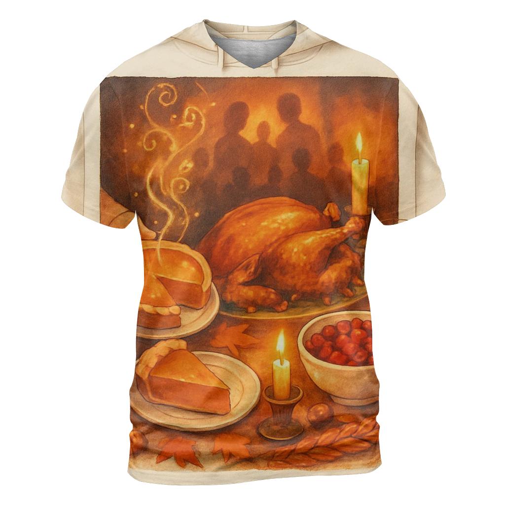Candlelit Pie Steam Constellations creative print fashion shirts