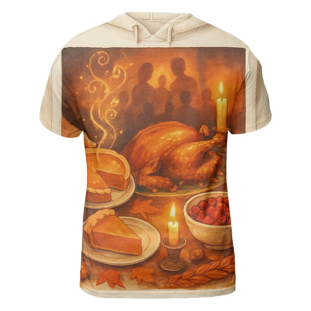 Candlelit Pie Steam Constellations creative print fashion shirts