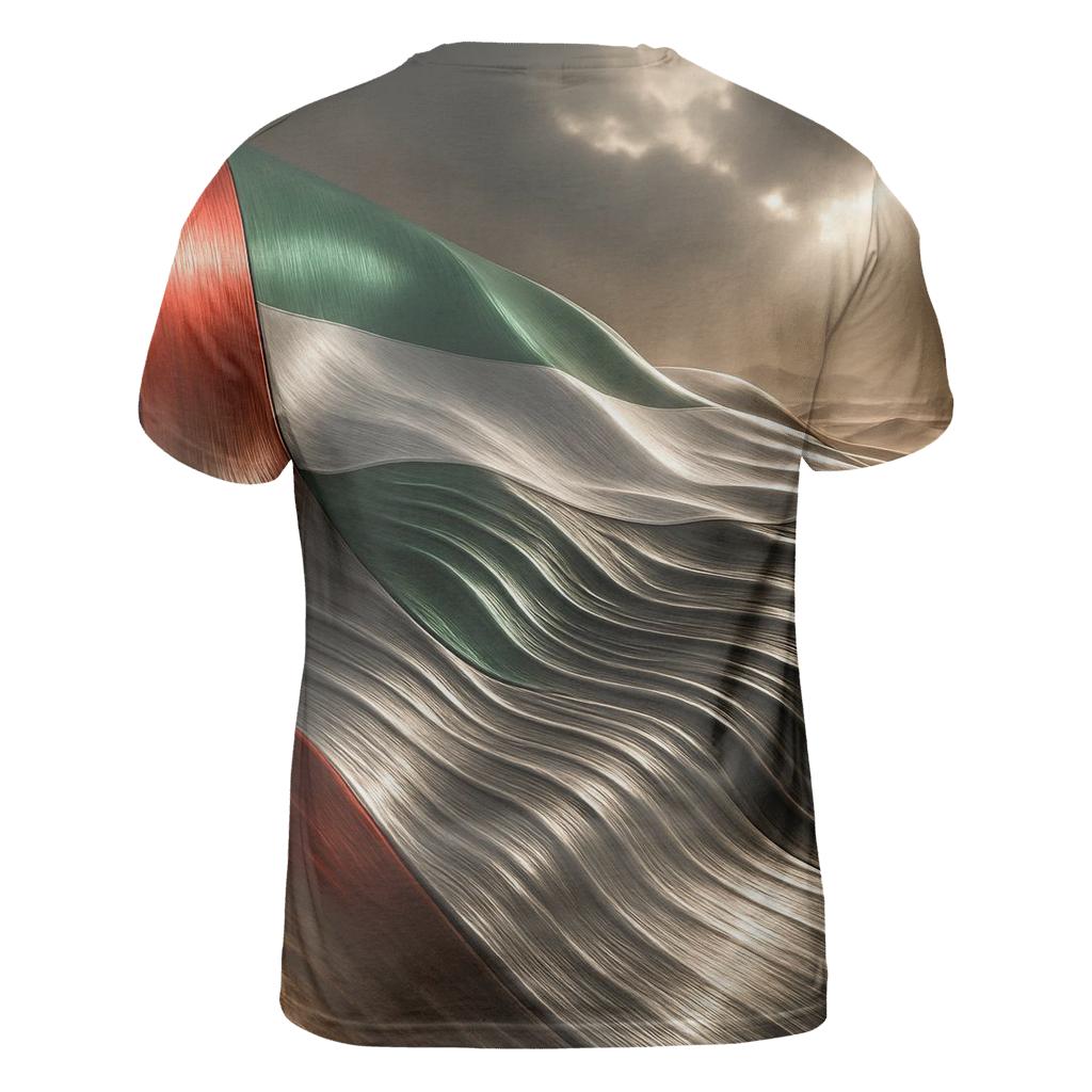 Metal Dunes Flag Of United Arab Emirates trendy printed shirt styles