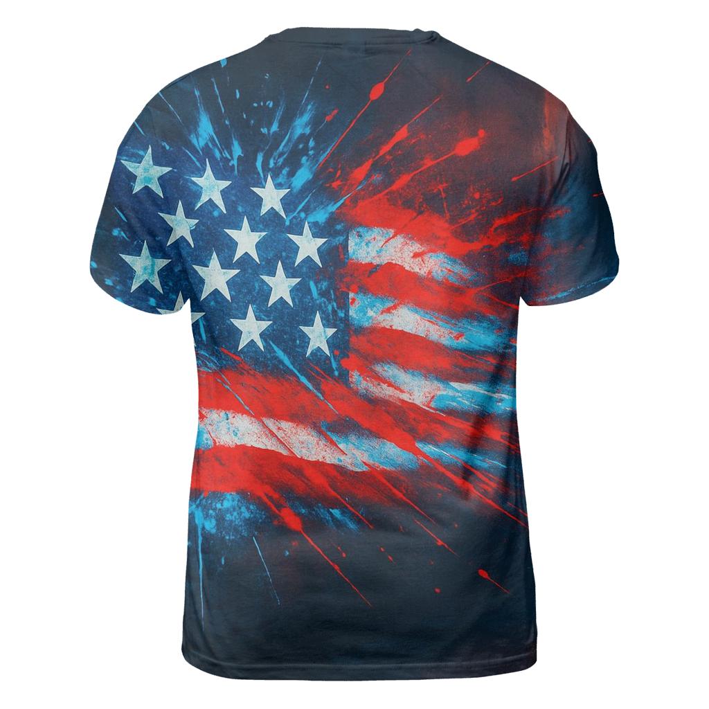 Neon Alley Patriot Burst unique graphic print tees