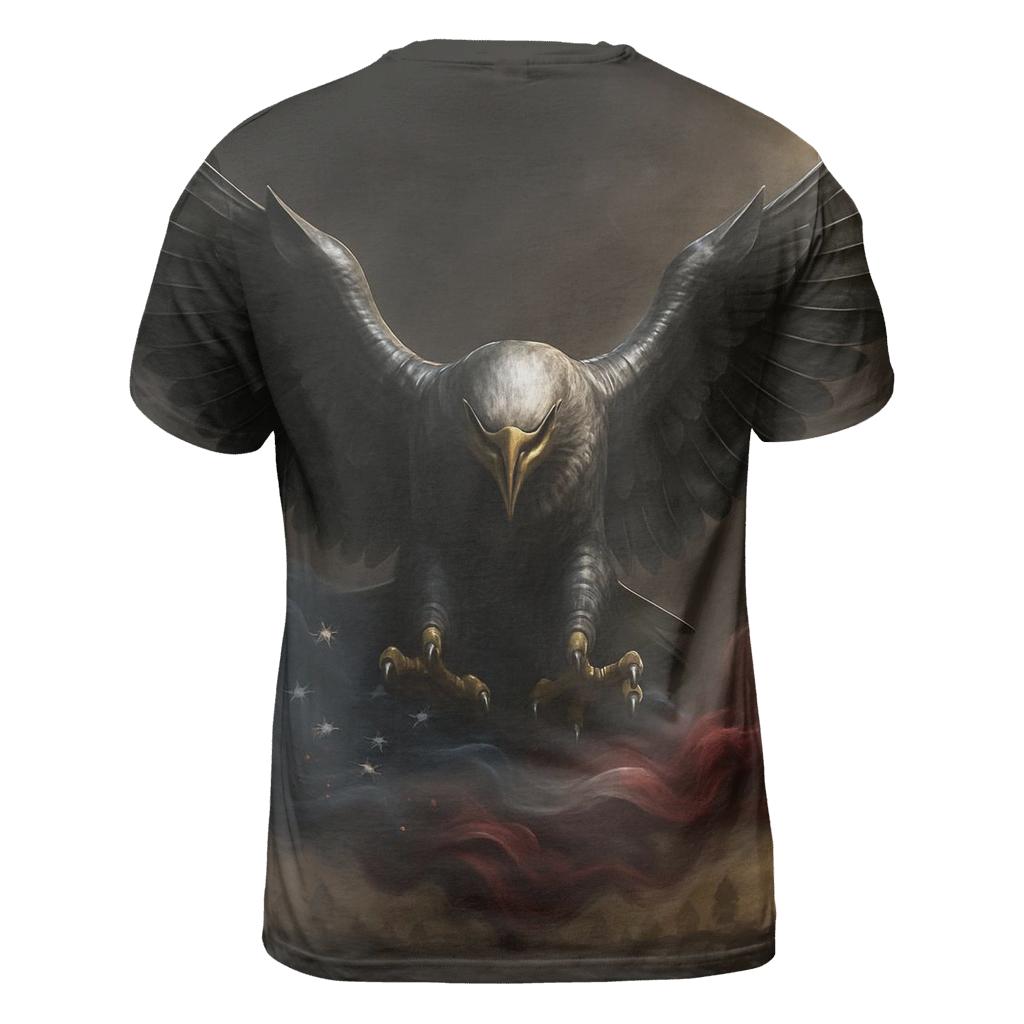 Eagle Of Steel Over The Banner Of Smoke unique graphic print tees