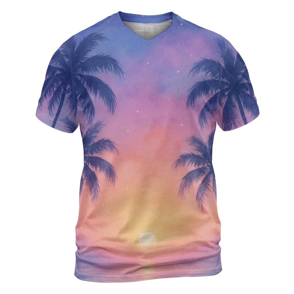 Lavender Shoreline Daydream unique graphic print tees