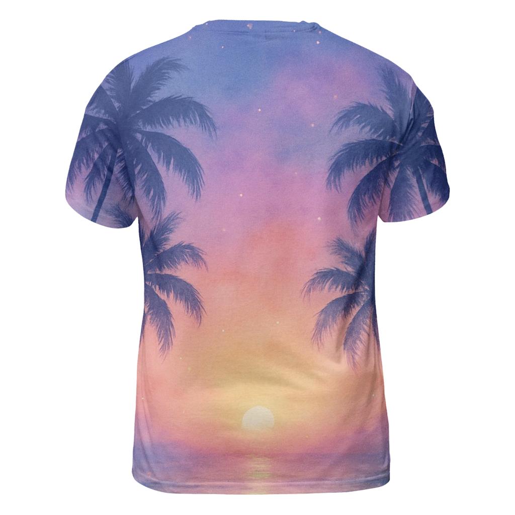 Lavender Shoreline Daydream unique graphic print tees