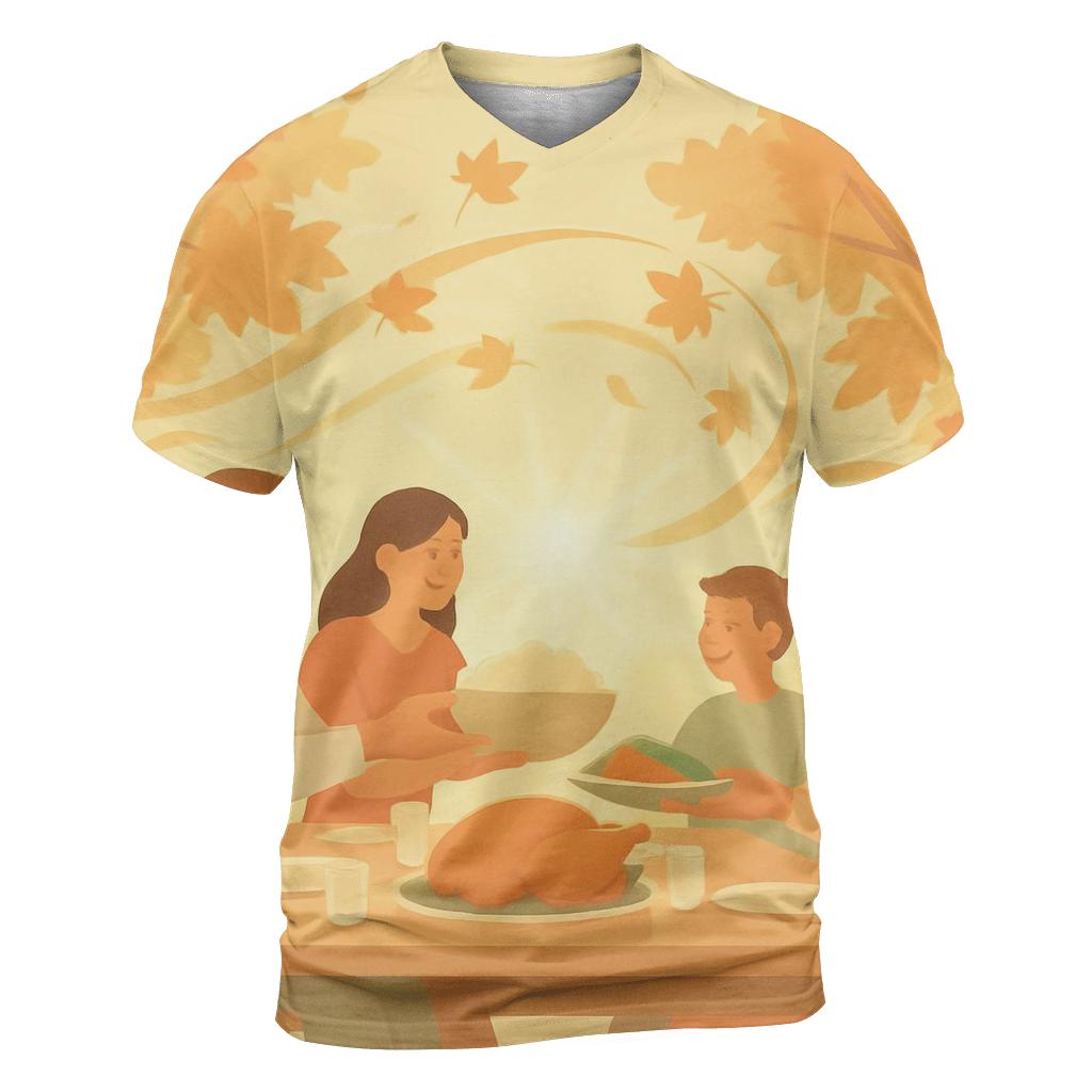 Sunbeam Leaf Dance Around The Farmhouse Table unique graphic print tees