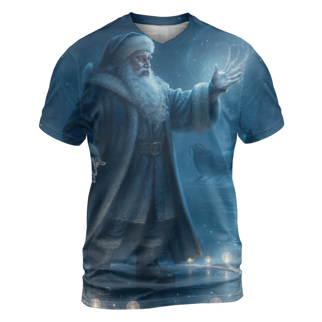 Frosted Moonlit Sleigh Summon creative print fashion shirts