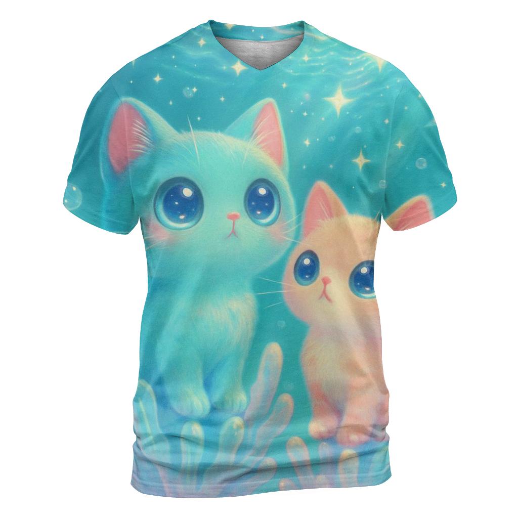 Crystal Reef Starwatch Kittens statement graphic shirts