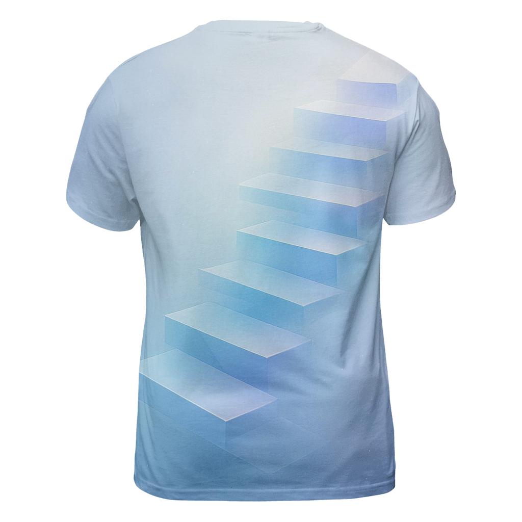 Prismatic Stairway Drift creative print fashion shirts