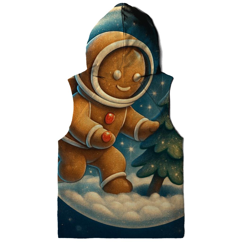 Gingerbread Astronaut Snow Globe Rescue lightweight hoodies