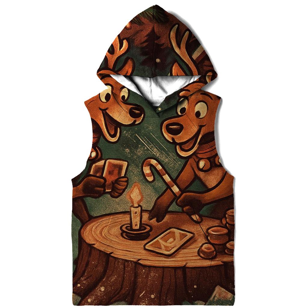 Reindeer Card Shark Cabin Night hoodie styles