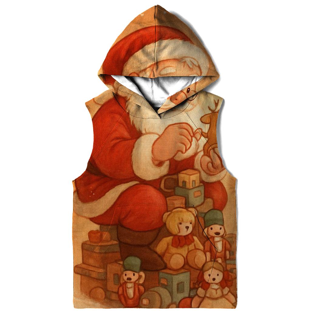 Storybook Clockwork Workshop Santa zip-up hoodies