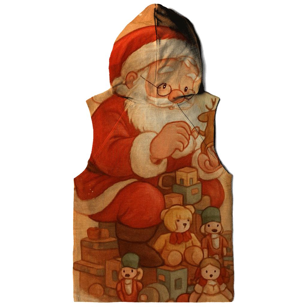Storybook Clockwork Workshop Santa zip-up hoodies