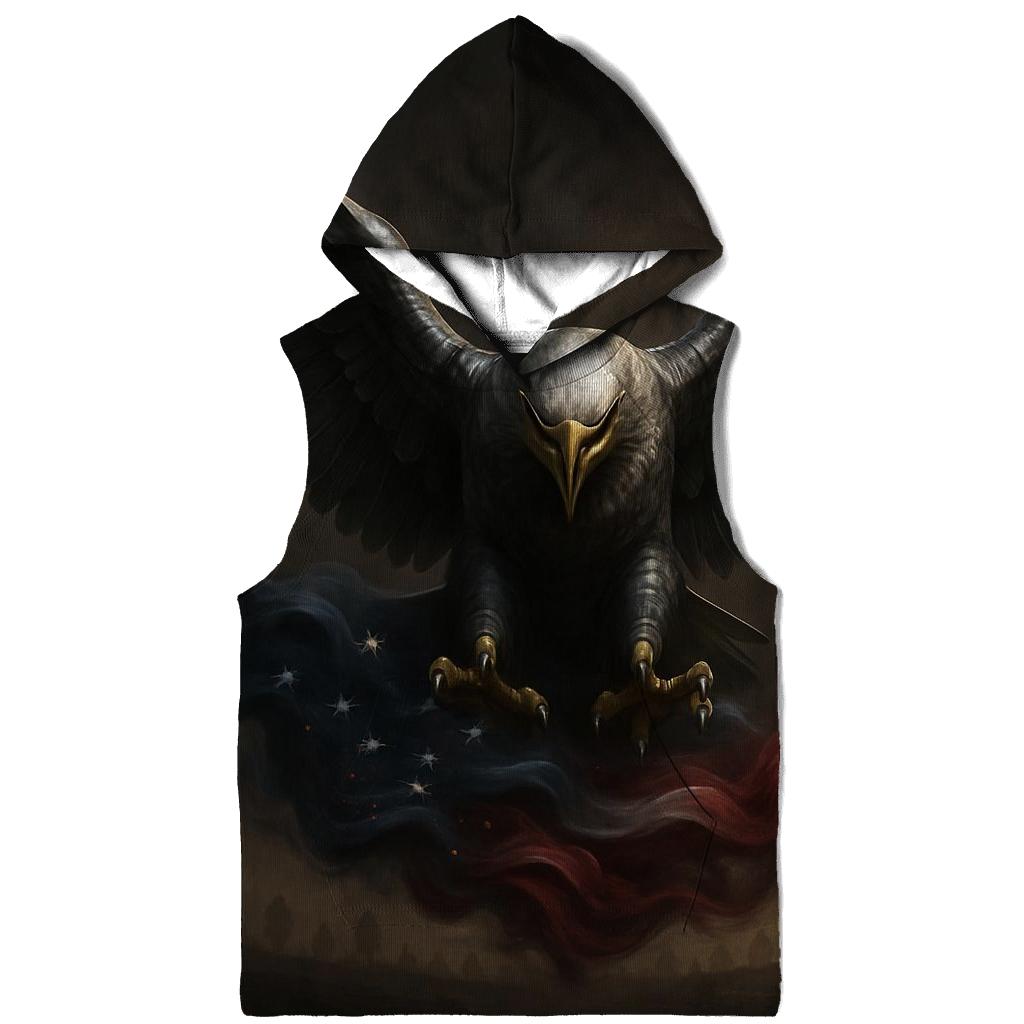 Eagle Of Steel Over The Banner Of Smoke printed hoodies