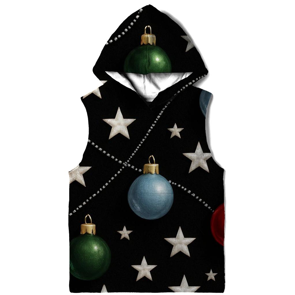Star And Ornament Constellation Scatter On Black Background graphic hoodies