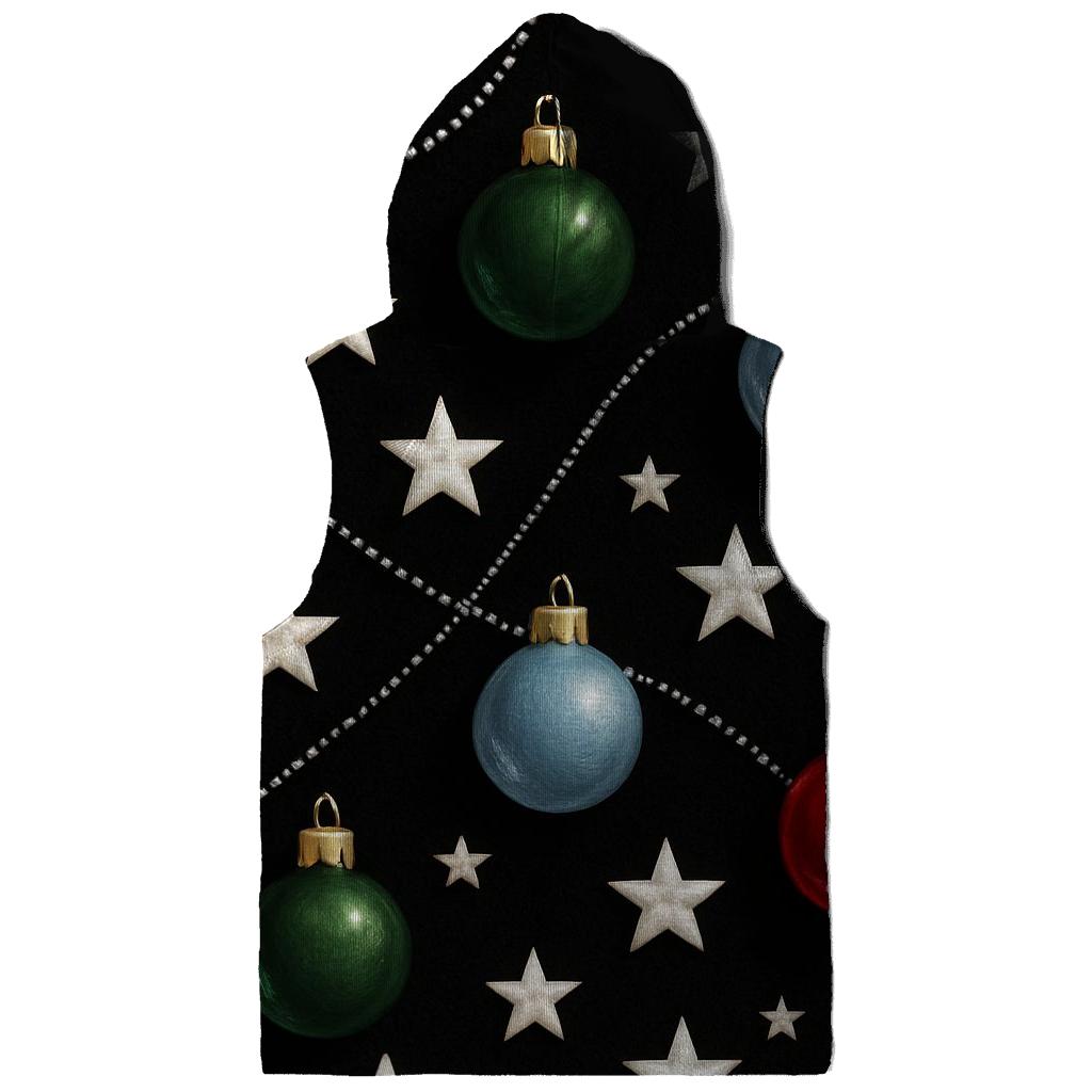 Star And Ornament Constellation Scatter On Black Background graphic hoodies