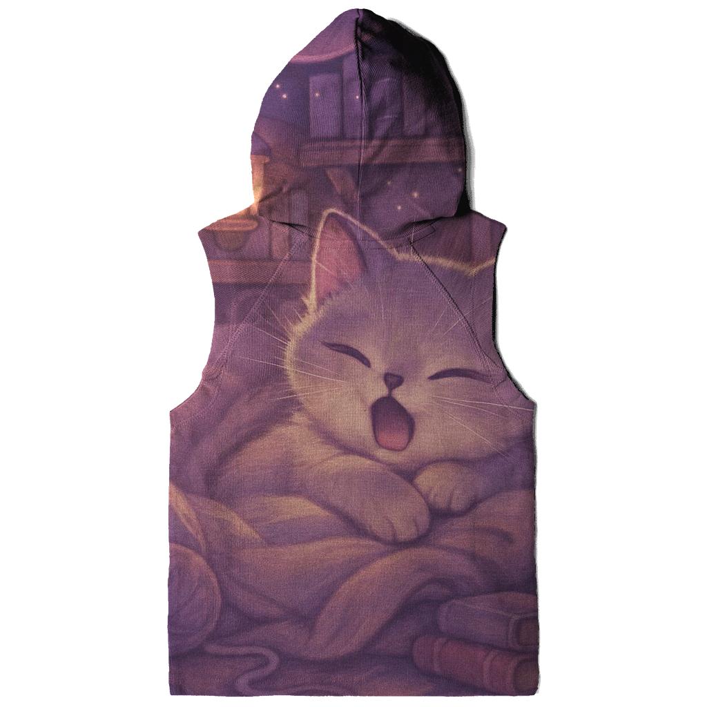 Lavender Library Blanket Purrs embroidered hoodies