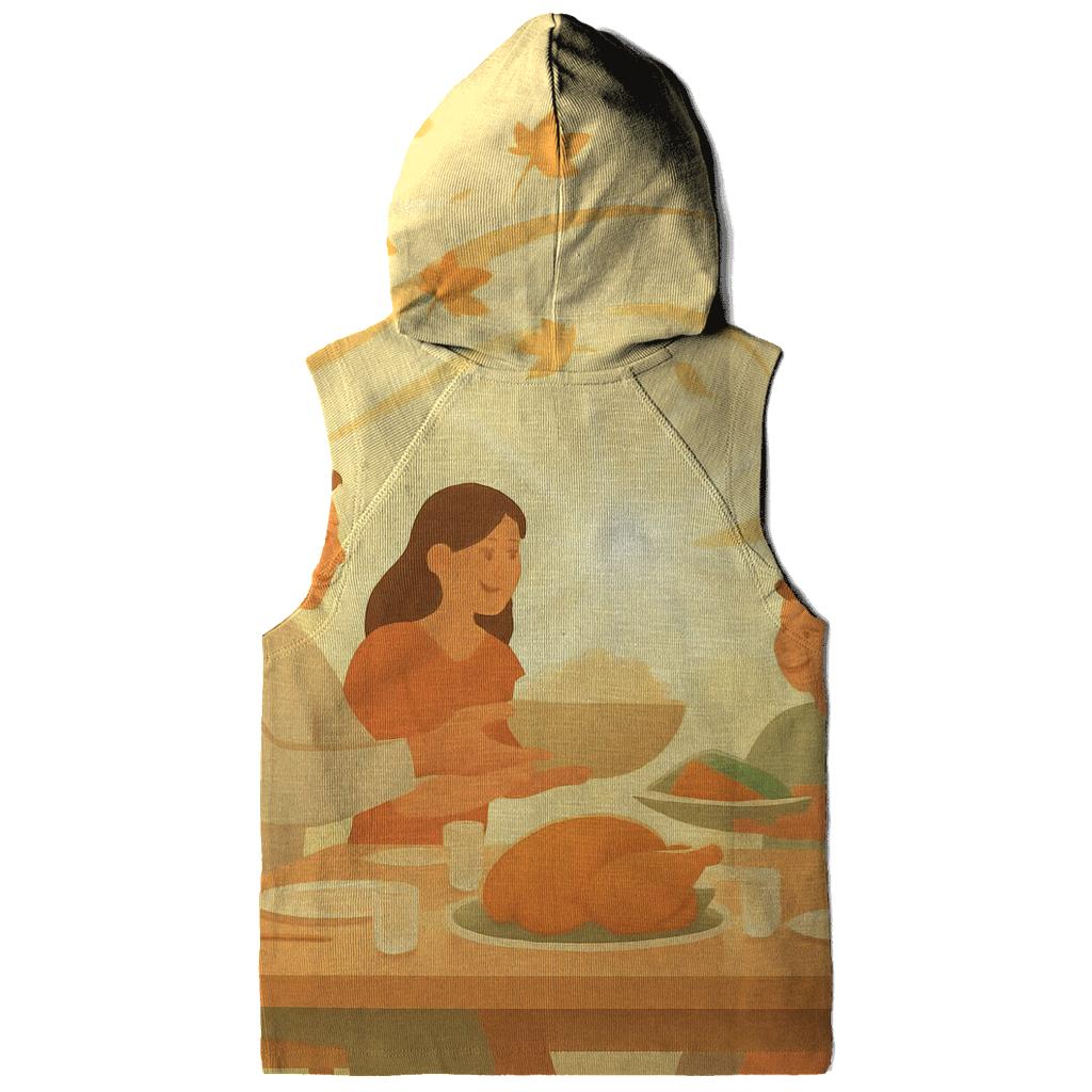 Sunbeam Leaf Dance Around The Farmhouse Table embroidered hoodies