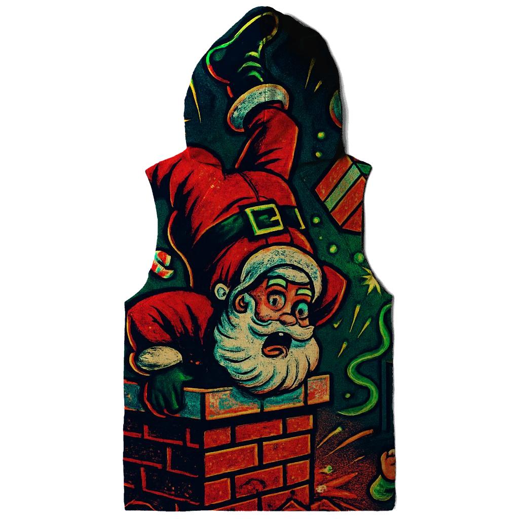 Santa Chimney Pinball Mishap premium hoodies