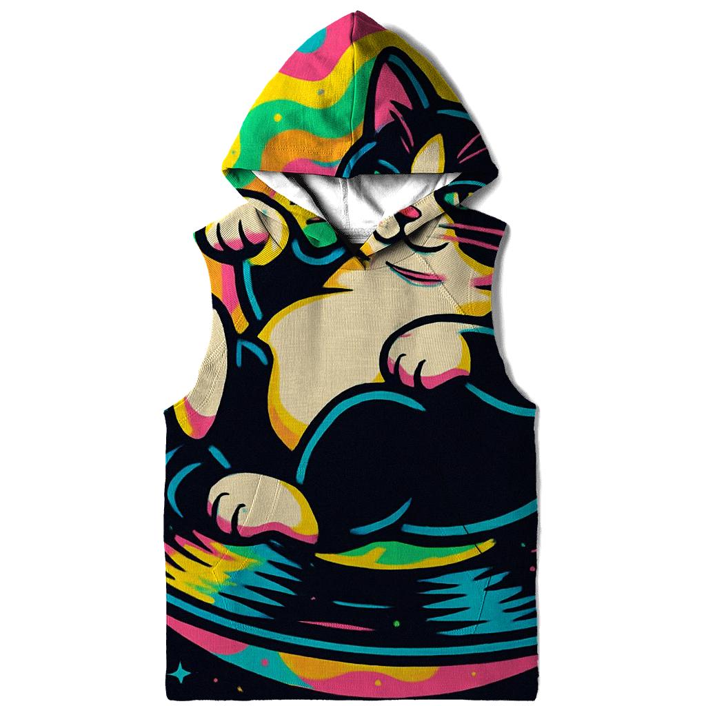 Prismatic Bubble Jazz Cat pullover hoodies