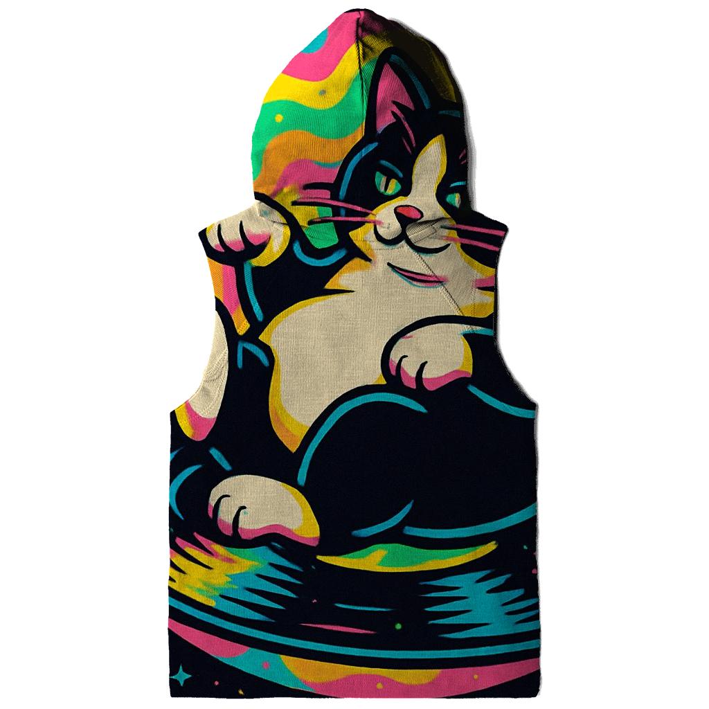 Prismatic Bubble Jazz Cat pullover hoodies
