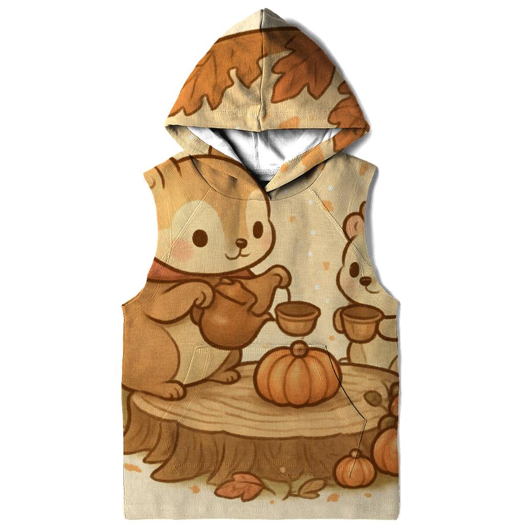 Woodland Harvest Tea Party Under Maple Canopy zip-up hoodies