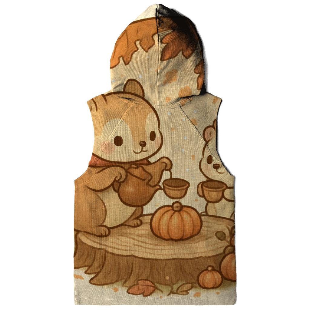 Woodland Harvest Tea Party Under Maple Canopy zip-up hoodies