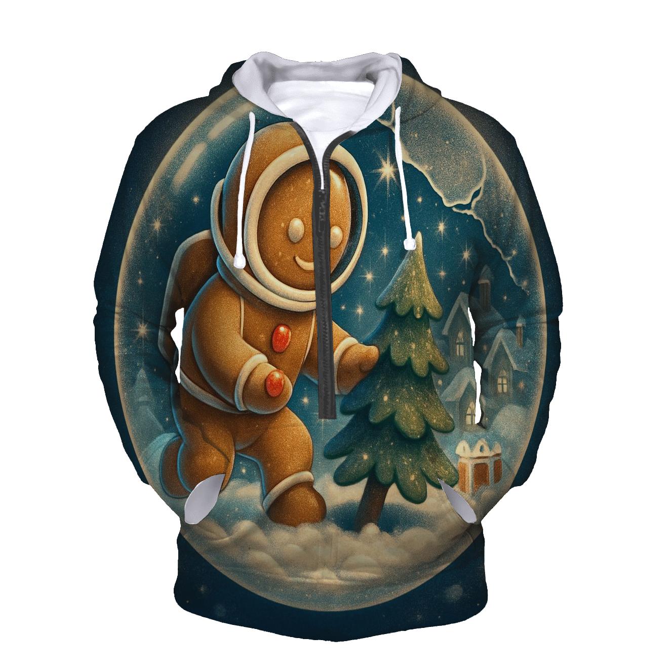 Gingerbread Astronaut Snow Globe Rescue hoodies fashion