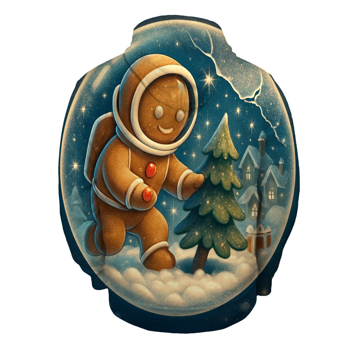 Gingerbread Astronaut Snow Globe Rescue hoodies fashion