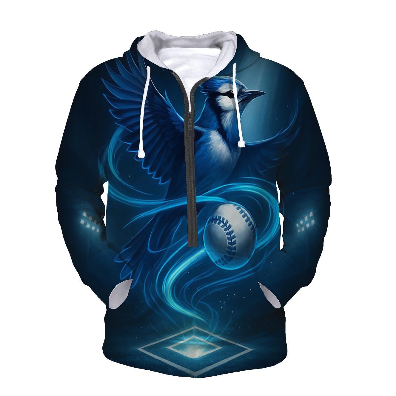 Aurora Diamond Surge Blue Jays zip-up hoodies