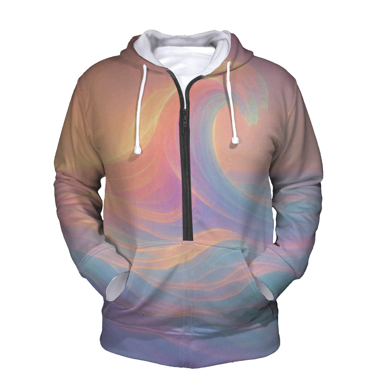 Luminous Tidal Mirage graphic hoodies