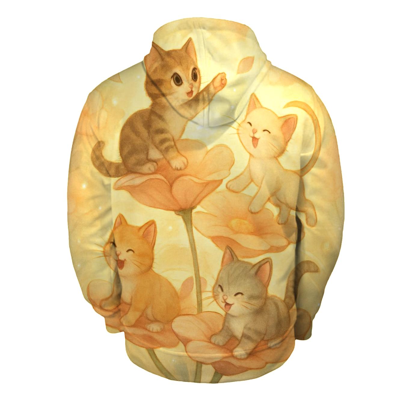 Sunrise Petal Carousel Cats hoodie styles